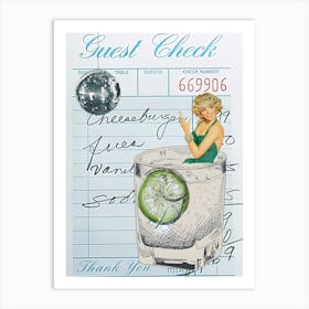 Guest Check 3 Art Print