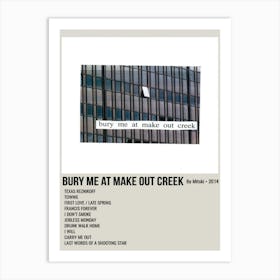 Bury Me At Make Out Creek By Mitski 2014 Poster 1 Art Print