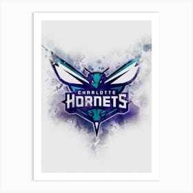 Charlotte Hornets Paint Art Print