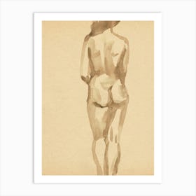 Nude woman 1 Art Print