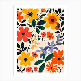 Floral Pattern 3 Art Print