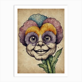 Clown Flower Art Print