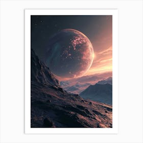 Space Landscape 2 Art Print