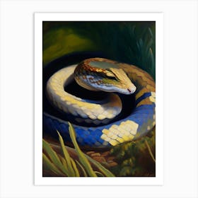 Brahminy Blind Snake Painting Art Print