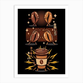 Funny Coffee Fusion Art Print