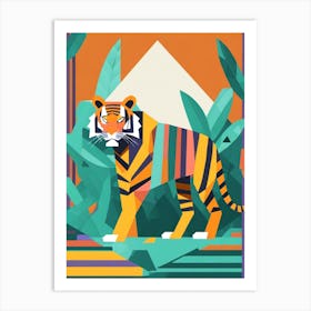Tiger In The Jungle 8 Art Print