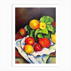 Chard Cezanne Style vegetable Art Print