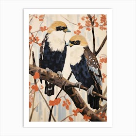 Art Nouveau Birds Poster Crested Caracara 2 Art Print