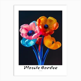 Bright Inflatable Flowers Poster Anemone 2 Art Print