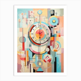 Time Abstract Geometric Illustration 14 Art Print