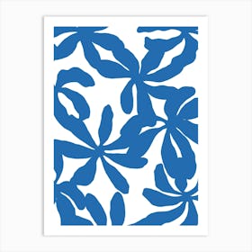 Orchids In French Blue Art Print