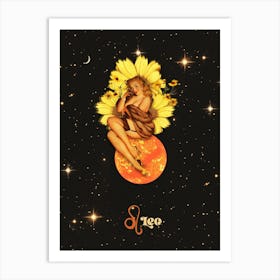 Leo Zodiac Art Print