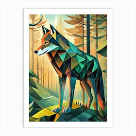 Wolf In The Forest 2 Art Print