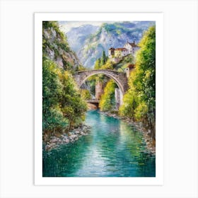 Bridge Over The River 2 Art Print