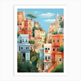 Haifa Israel 1 Illustration Art Print