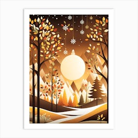 Christmas day &night vector art, Christmas concept art, Christmas vector art, Vector Art, Christmas art, Christmas Art Print