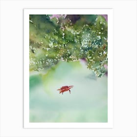 King Crab II Storybook Watercolour Art Print