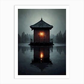 House On A Lake Art Print