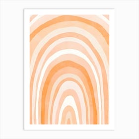 Orange Swirls Art Print