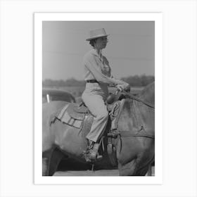 Untitled Photo, Possibly Related To Watching Polo Match, Abilene, Texas By Russell Lee Art Print