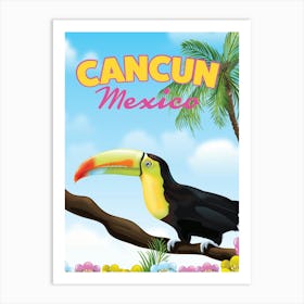 Cancun Mexico Toucan Art Print