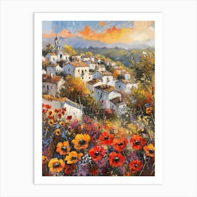 Poppies At Sunset 6 Art Print