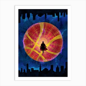 Doctor Strange Silhouette Art Print