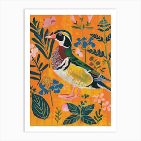 Spring Birds Wood Duck 2 Art Print