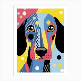 Pop Art Dachshund 2 Art Print