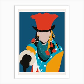 Boy George Minimalist Pop Art Portrait Art Print