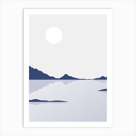 Landscape With Mountains Art Print