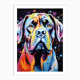 Boxer Pop Art Inspired 4 Art Print