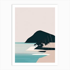 Taveuni Island Fiji Simplistic Tropical Destination Art Print