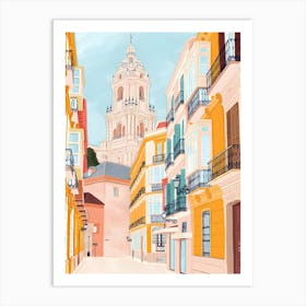 Malaga Spain Travel Art Print