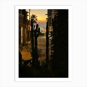 Sunset At The Beach Art Print