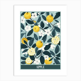 Apple Tree Flat Illustration 7 Poster Art Print