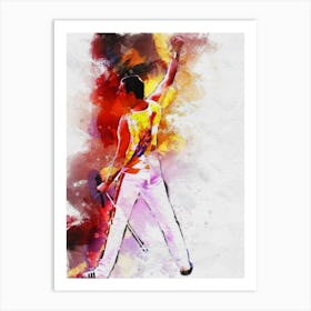 Smudge Freddie Mercury We Will Rock You Art Print
