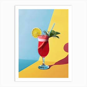 Cocktail On The Beach Art Print