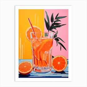 Aperol Colour Pop 4 Art Print