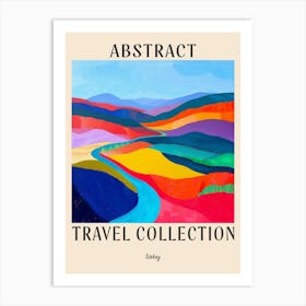 Abstract Travel Collection Poster Turkey 1 Art Print