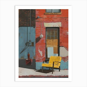 Yellow Chair Art Print