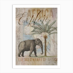 Africas Wild Heart Art Print