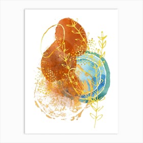 Abstract Watercolor Painting 12 Art Print