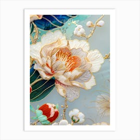 Chinese Silk Embroidery 7 Art Print