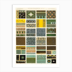 Vintage Pattern Illustration, Owen Jones                                                                                   Art Print