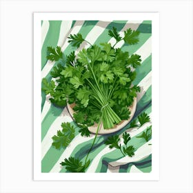 Cilantro Summer Illustration 5 Art Print