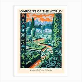 Gardens Of The Palace Of Versailles, France Gardens Of The World Poster Art Print