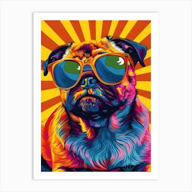 Pug in Sunglasses 1 Art Print