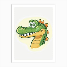 Alligator Head 1 Art Print