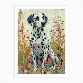 Dalmatian Acrylic Painting 3 Art Print